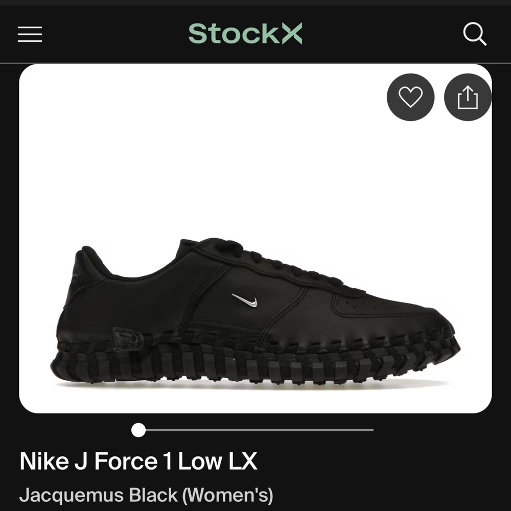 Nike J Force 1 Low LX Black Sneakers